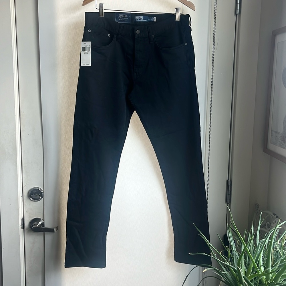 Polo Ralph Lauren Pants (The Sullivan Pant, Black) (New With Tags)